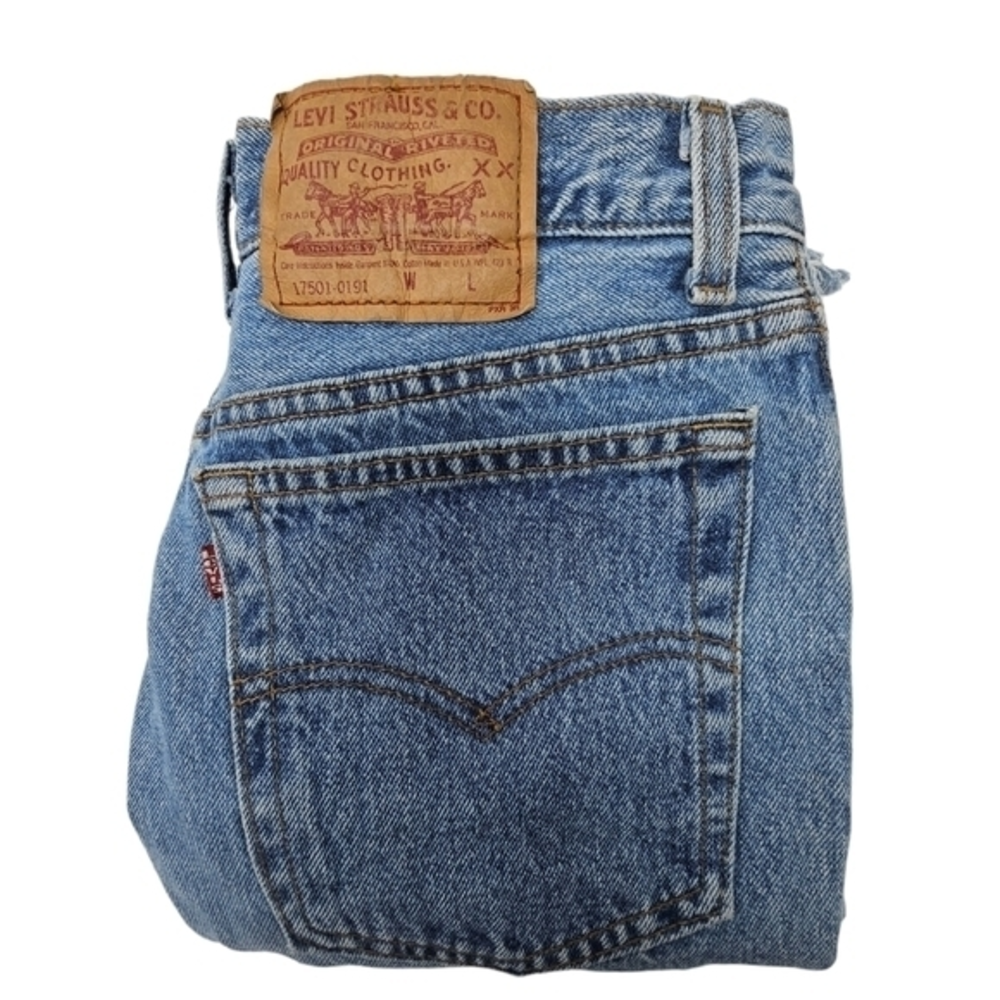Levi’s Distressed Front Blue Jean Size 13 M USA 1992 Button Fly 29x32 Handmade‎